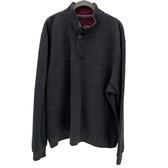 Orvis 1/4 Zip Fleece Gray Line Long Sleeve Pullover Men’s Size XXL - Picture 1 of 9